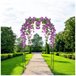 Acomoda Textil – Arco de jardín de Metal para Eventos. Negro