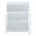 Mueble de baño Karlsøy con 2 puertas MDF ratán Blanco