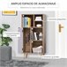 Aparador Alto Melamina de Madera HOMCOM 60 Blanco