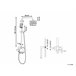 Columna de ducha GURARA 23x36 Negro/ Crema