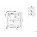 Beliani Carrito de cocina HIUMA 58 Blanco