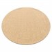 Alfombra MIMO 5979 circulo sisal exterior marco 120x120 Blanco/ Gris
