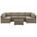 Beliani Conjunto longue BELVEDERE Marron