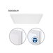 Panel Led Cuadrado Aluminio Serie Voltaire Blanco