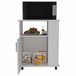 Armario inferiror Lower para microondas en melamina con gabinete Blanco