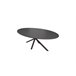Mesa de comedor oval color negro EMILY Negro