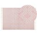 Beliani Alfombra de pelo corto ADANA 160x230 Rosa Talco