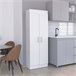 Alacena Nepal en melamina con 2 puertas y 5 estantes Blanco