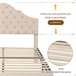 Marco de la cama Beige