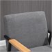 Butaca de Salón Poliéster, Espuma, Acero, Madera de Caucho HOMCOM Butaca de Salón Poliéster, Espuma, Acero, Madera de Caucho HOMCOM Gris