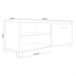 Mueble TV LED 100 Blanco/ Negro