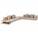 Beliani Conjunto de jardín Poliéster MISSANELLO Beige