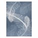 Alfombra lavable ANDRE Plumas 160x220 Azul