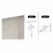 Estores plegables Estor Paqueto Liso Sin Varillas para Ventanas Blanco Veta