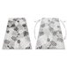 Alfombra Estructural BOTANIC 65245 Hojas de monstera tejido plano 176x270 Gris