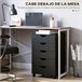 Cajonera de Oficina MDF HOMCOM, oficina - muebles de oficina Negro