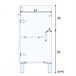 Mueble baño Levis 2 puertas espejo, sin lavabo, Blanco brillo Blanco