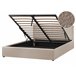 Beliani Cama con almacenaje Bouclé MONTLAUR 169x216 Gris