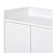 Aparador, 4 puertas, mueble comedor, comedor, sala, cocina 120 Blanco