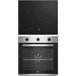 Conjunto placa vitrocerámica+horno multifunción BEKO BBSE12122XD Negro