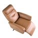 Sillón relax giratorio tapizado en piel Marron
