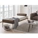 Beliani Chaise longue Piel sintética, Lino sintético MALMOS Beige