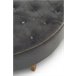 Asiento tapizado en terciopelo patas en madera natural Gris