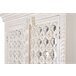 Armario 2 puertas de madera con detalles de cristal Blanco