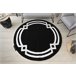 Alfombra HAMPTON Lux círculo 200x200 Negro