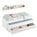 Cama y estante sin somieres y colchones Blanco