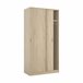 Armario 2 puertas efecto madera 100 Roble