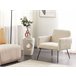 Beliani Sillón NARKEN Crema