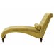 Beliani Chaise longue Terciopelo MURET Mostaza
