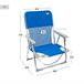 Aktive Pack 2 sillas de playa plegables c/respaldo fijo Azul
