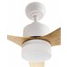 Beliani Lámpara de techo con ventilador ANDERSON Blanco/ Madera