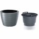 Maceta Baja Con Deposito 22L Maze Gris