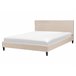 Beliani Cama con somier Terciopelo FITOU 170x214 Arena
