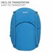 Aktive Asiento plegable con respaldo ajustable Azul