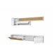 Compacto tv ONTARIO 240cm Blanco/ Madera