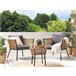 Beliani Conjunto bistro GARGANO Marron Claro