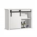 Mueble de Pared con Puerta de Granero BZR71-W SoBuy Blanco