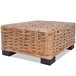 Juego de sofás de 27 piezas ratán natural Marron