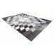 Alfombra KAKE 25812677 Geométrico Diamantes Triángulos 3D Gris