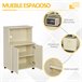 Aparador Auxiliar para Microondas Tablero de Partículas E1 HOMCOM 60 Blanco