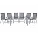 Beliani Conjunto de comedor CATANIA Gris Claro