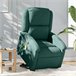 Sillón Reclinable De Masaje Elevable Verde Oscuro