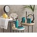 Beliani Conjunto de accesorios de baño GUATIRE Turquesa