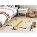 Beliani Alfombra para niños BALTO Beige