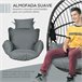 Silla Colgante Huevo Acero, Poliéster Outsunny Gris