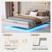 Cama con almacenamiento 200x140 Beige